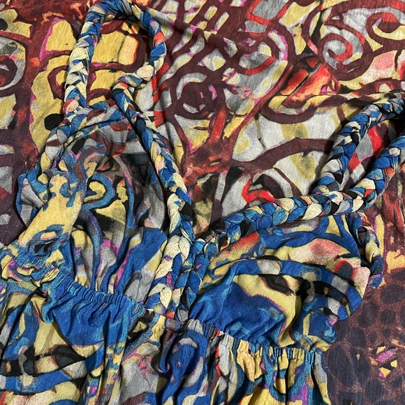 Charming Charlie braided multi colored Maxi Dress - Picture 13 of 14